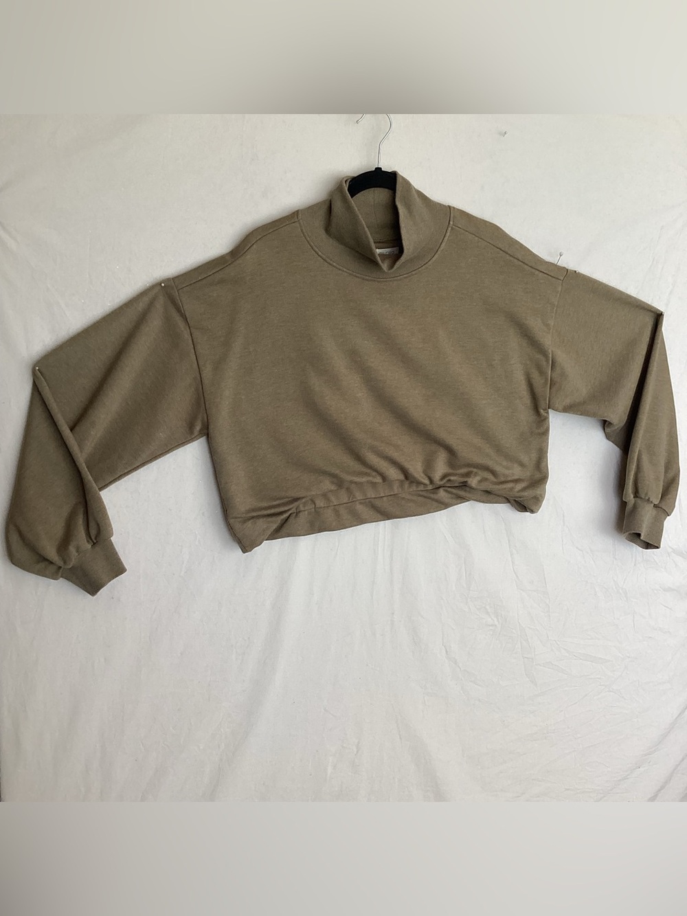 Anthropologie Pilcro funnel neck bubble hem sweatshirt